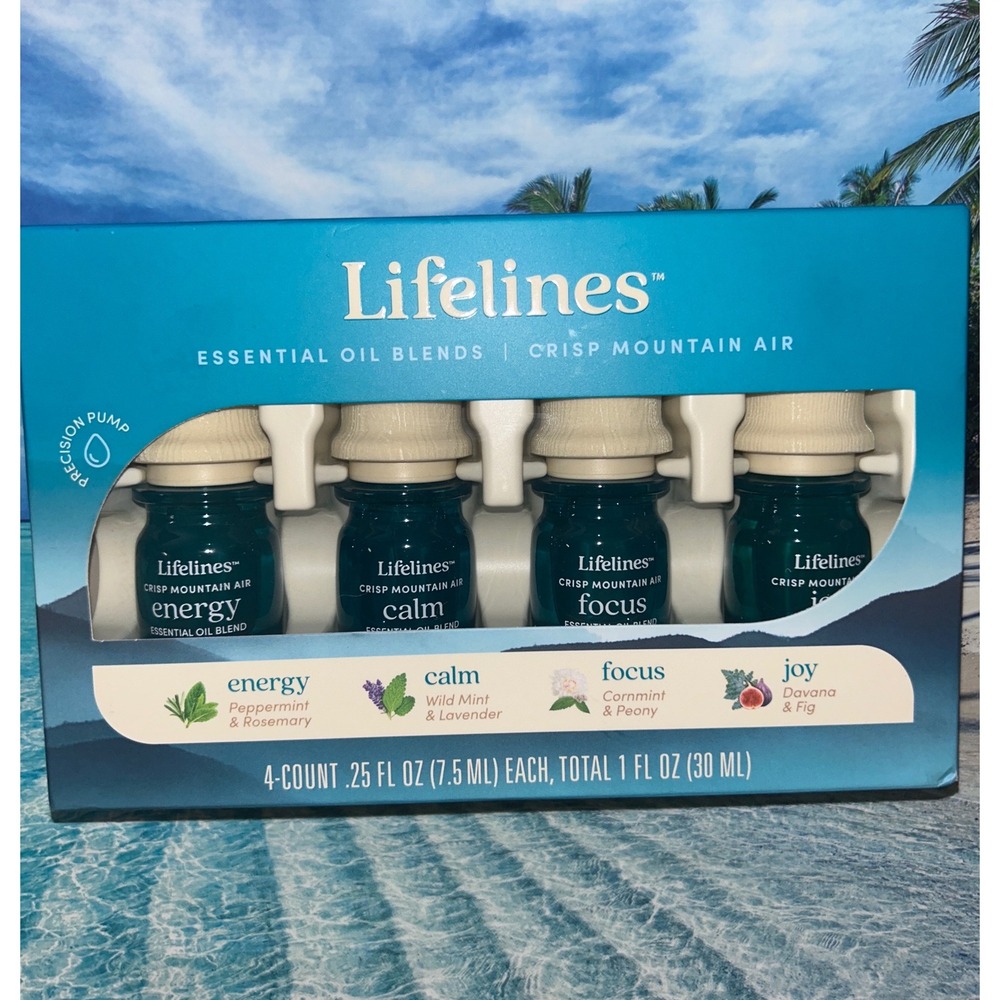 Lifelines Crisp Mountain Air Essential Oil Blends Energy Calm Focus Joy